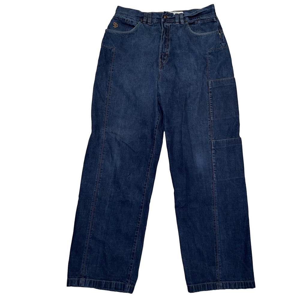 Vintage State Property Rocawear Baggy Blue Skater Jeans Wide Leg Y2K 36x33.5